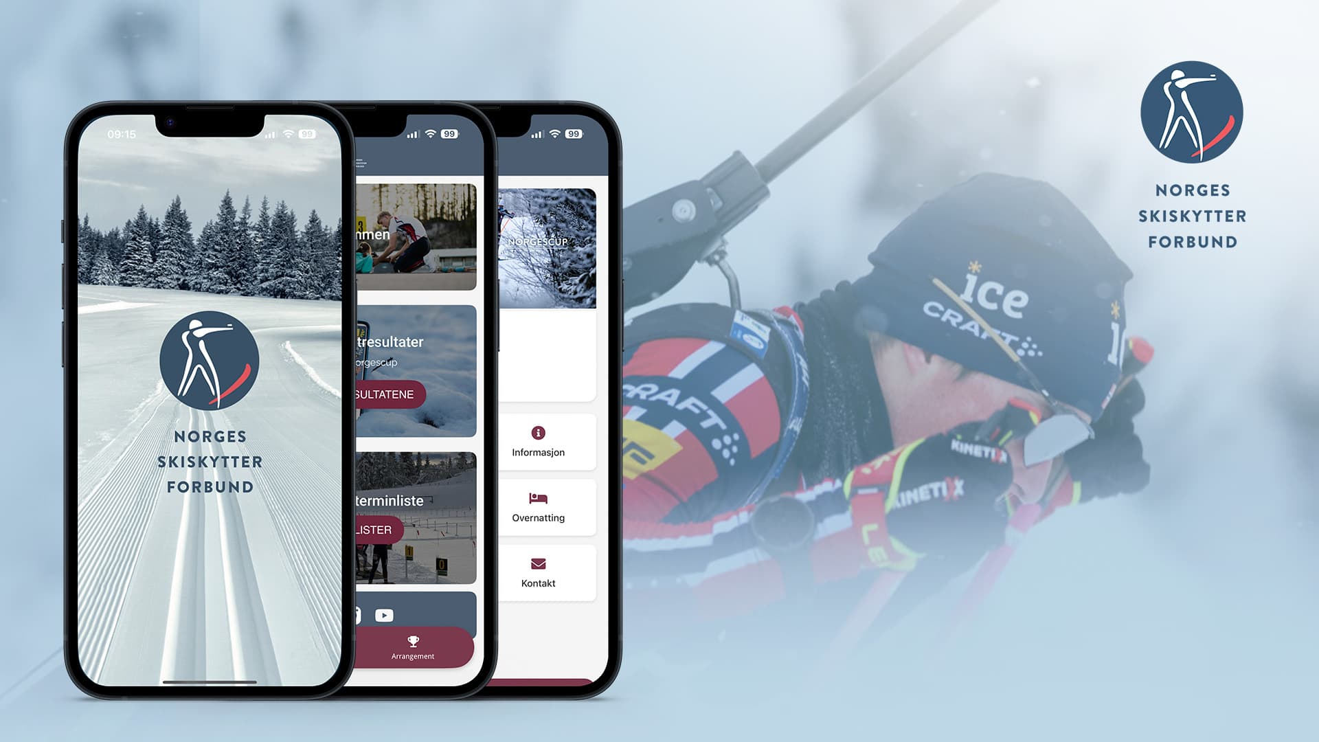 Alt om skiskyting – samlet i én app.