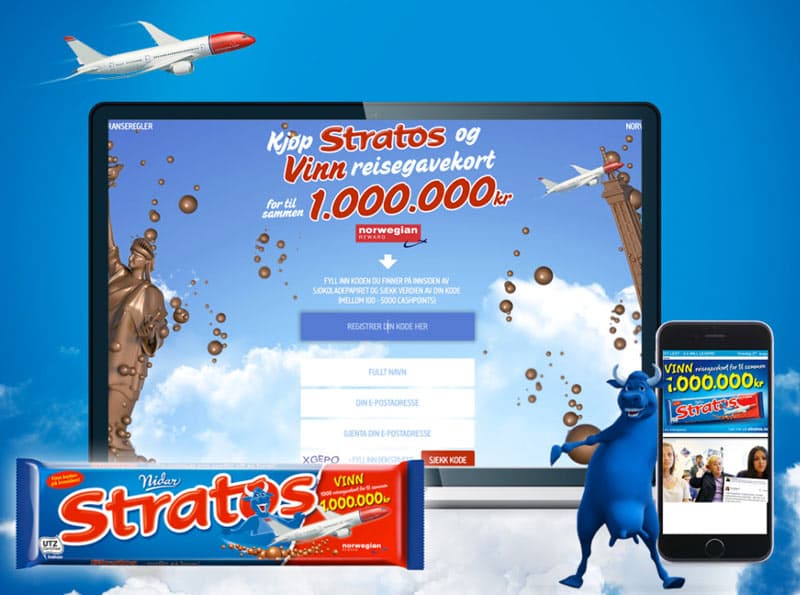 Kampanjespill for Stratos og Norwegian.