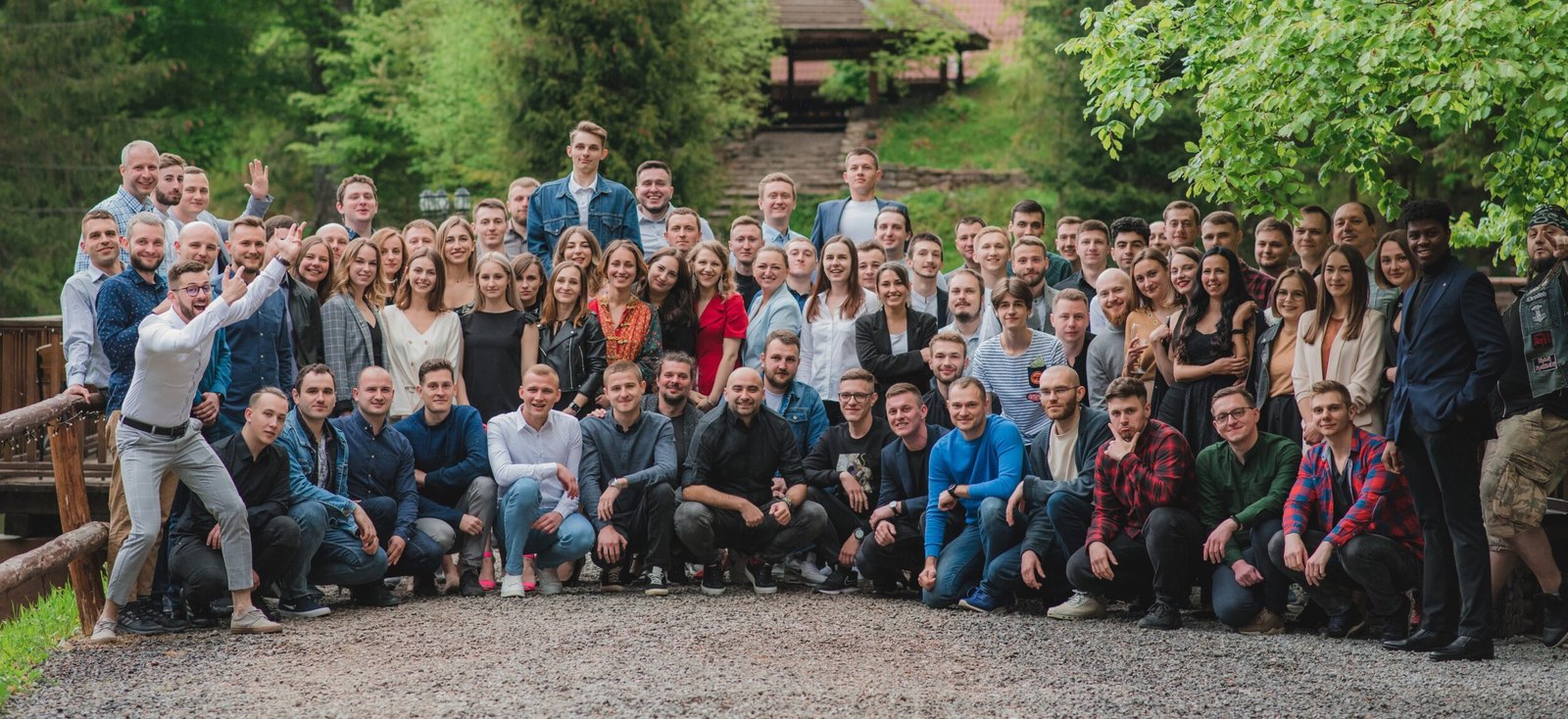 The external development team of STUDIO X, over 160 developers